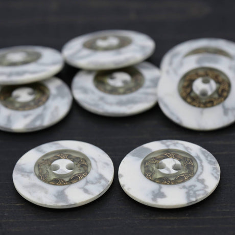 Marble Effect Plastic Button