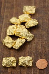 Gold Plastic Shank Button
