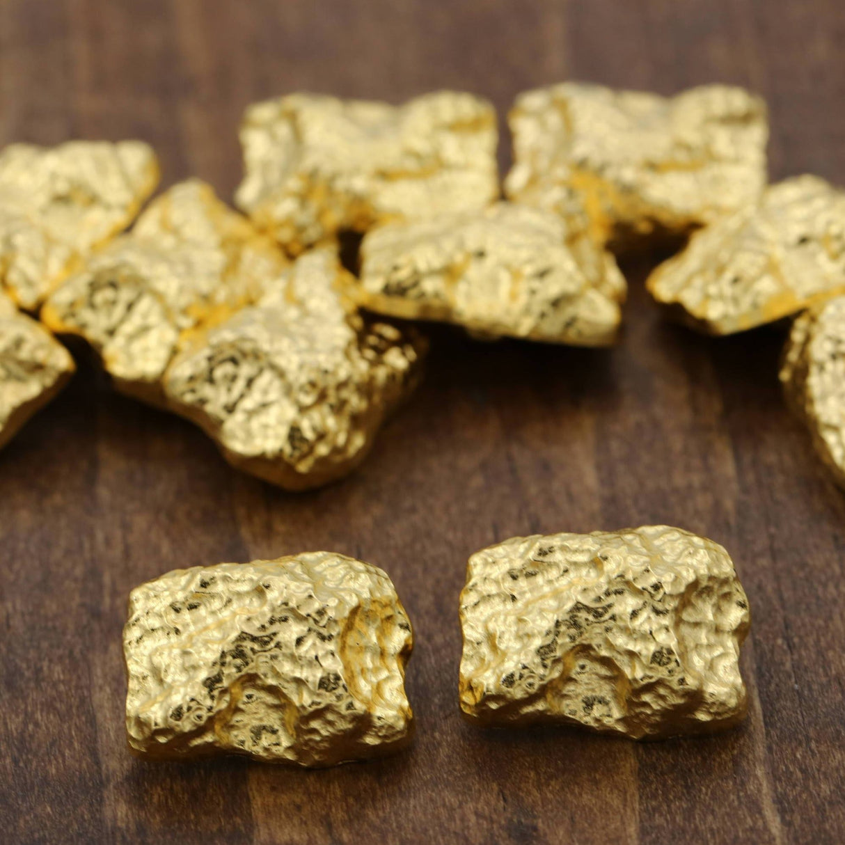 Gold Plastic Shank Button