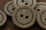 Plastic Button Taupe 18mm 2-Hole