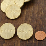 Gold Plastic Shank Button 28mm