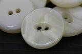 Plastic Button Ivory Glossy 32L 20mm