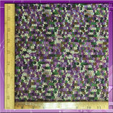 Sequin Rayon Challis Printed Multicolored