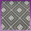 Rayon Challis Black and White Squares