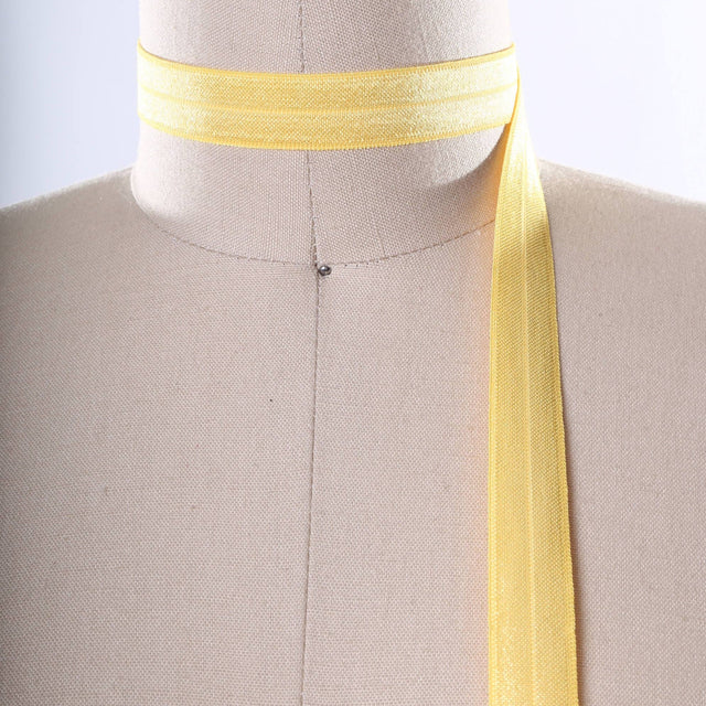 Fold Over Elastic Pollen Yellow 5/8 Inch