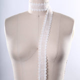 Ivory Polyester Sheer Lace Trim