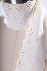 Eyelet Cotton Lace Trim Ivory 3 Inch
