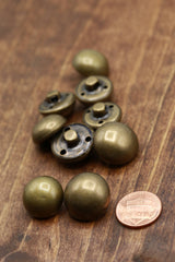 Metal Shank Button Bronze Dome