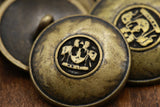 Shank Button Antique Bronze Metal