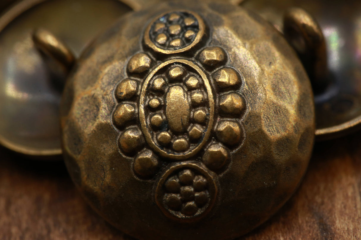 Antique Brass Metal Shank Button