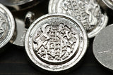 Metal Button Silver Shank 30L