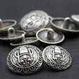 Silver Metal Tiki God Shank Button