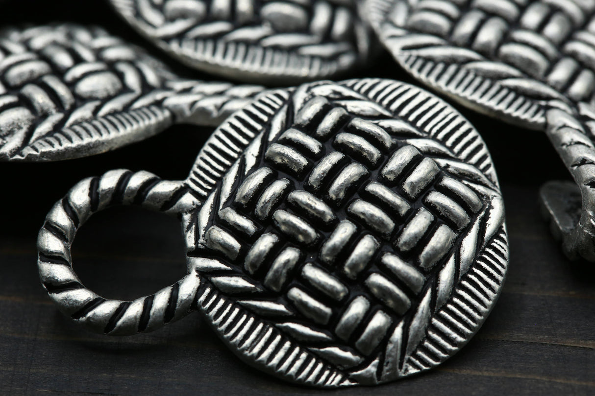 Closure Button Rope Design Metal 18mm