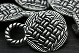 Closure Button Rope Design Metal 18mm