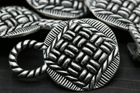 Closure Button Rope Design Metal 18mm
