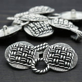 Closure Button Rope Design Metal 18mm