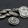 Silver Shank Button 24L 15mm