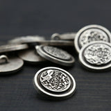 Silver Shank Button 24L 15mm