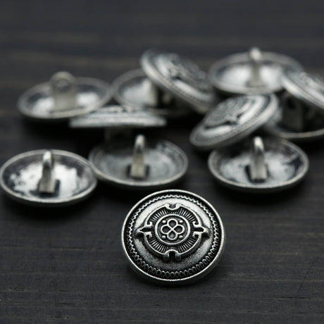 Silver Metal Shank Button 32L 20mm
