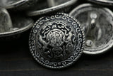Silver Metal Shank Button 28L 18mm