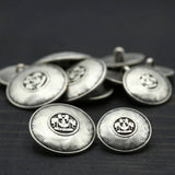 Silver Metal Shank Button