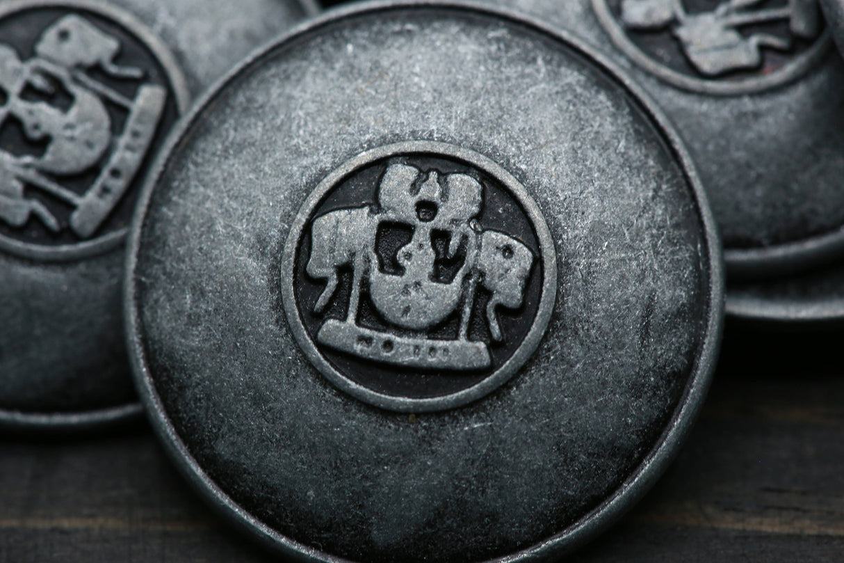 Gunmetal Shank Button 25 mm