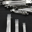 Hair Barrette Clips Silver 4 Pieces