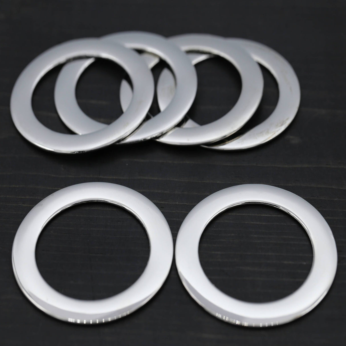 Silver Flat O Ring 2 Inch