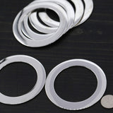 Silver Flat O Ring 2 Inch