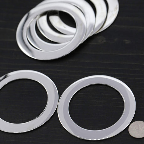 Silver Flat O Ring 2 Inch