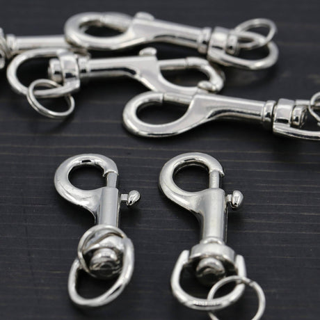 Lobster Clasp Silver Swivel Heavy Duty