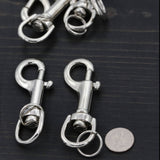 Lobster Clasp Silver Swivel Heavy Duty