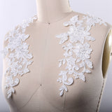Beaded Applique White Ivory