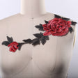 Embroidered Flower Applique Patch