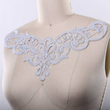 Silver Metallic Venice Lace Applique