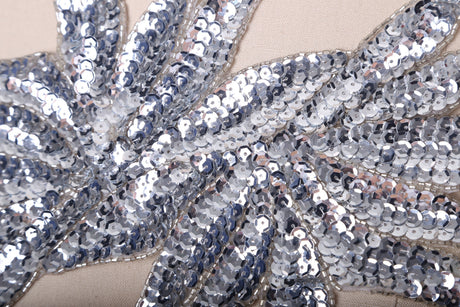 Sequin Patch Silver Oversized