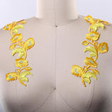 Yellow Embroidery Flower Patch Iron-On
