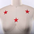 Embroidery Star Patch Red Gold