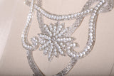 Rhinestone Iron-On Collar Applique