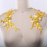 Iron-On Yellow Flower Patches