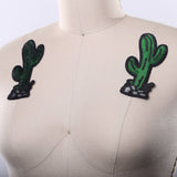 Sequin Cactus Patch Green Iron-On