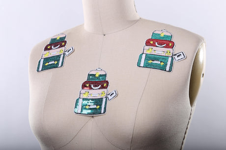 Luggage Design Iron-On Patch