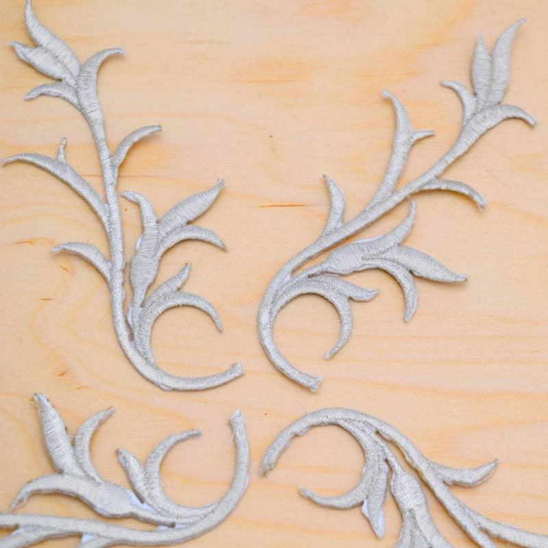 Leaf Applique Iron-On Silver Gold