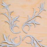 Leaf Applique Iron-On Silver Gold