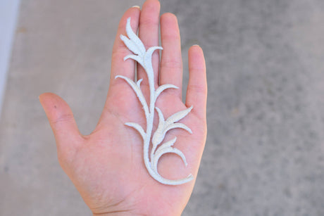 Leaf Applique Iron-On Silver Gold