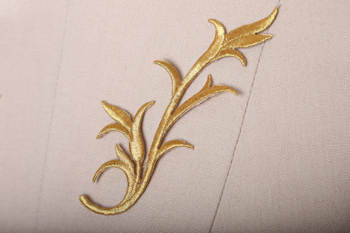 Leaf Embroidery Patch Pair