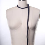 Satin Rope Trim Navy 7mm