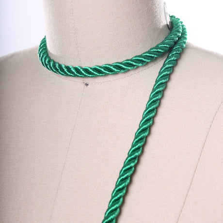 Satin Rope Trim Bright Green 7mm