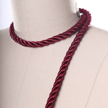 Satin Rope Trim Burgundy 7mm