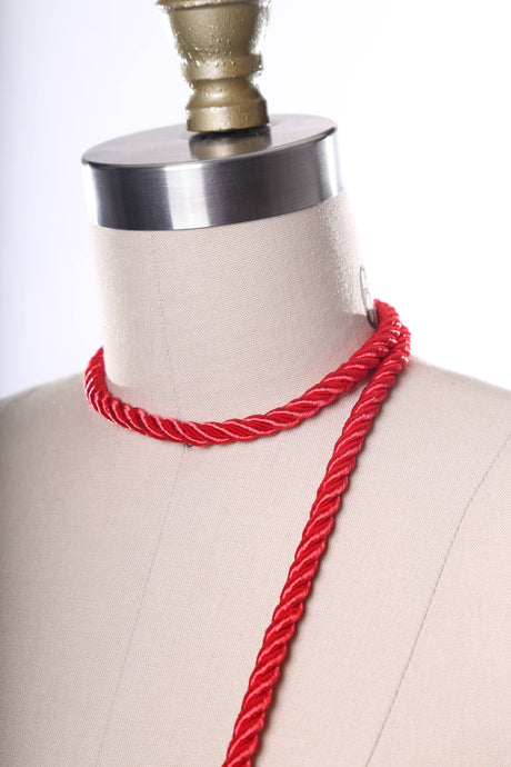 Satin Rope Trim Candy Red 7mm
